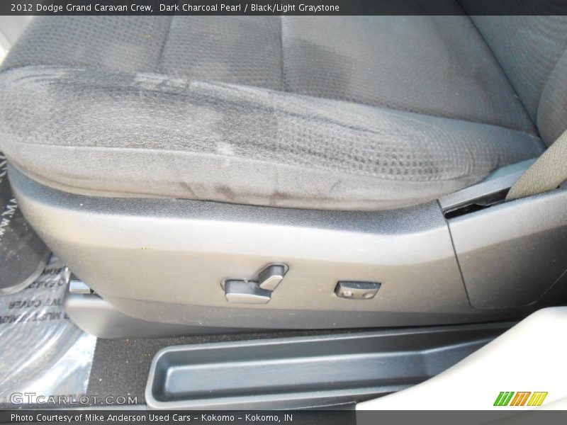 Dark Charcoal Pearl / Black/Light Graystone 2012 Dodge Grand Caravan Crew
