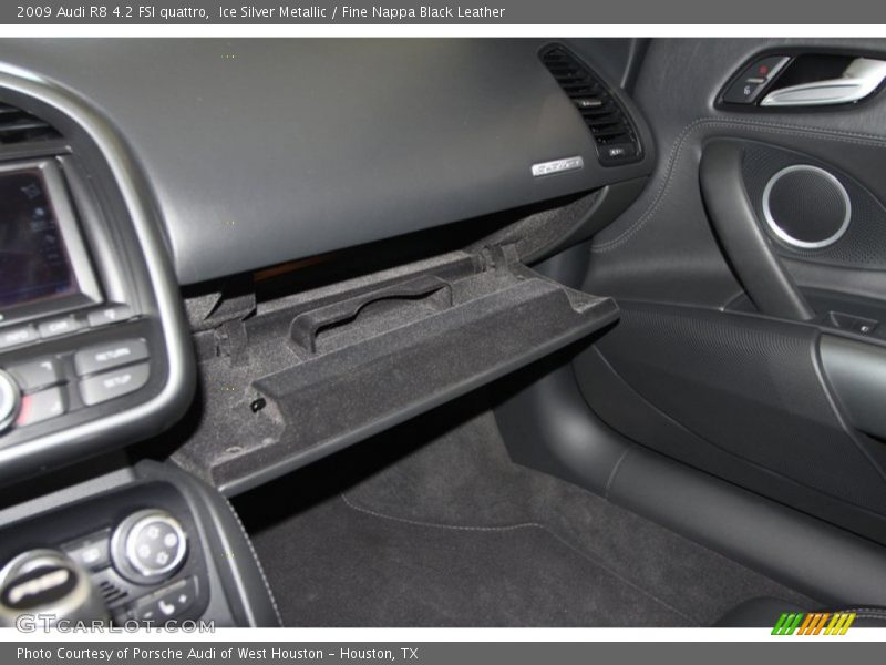 Ice Silver Metallic / Fine Nappa Black Leather 2009 Audi R8 4.2 FSI quattro