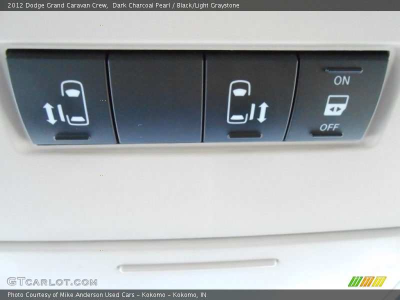 Dark Charcoal Pearl / Black/Light Graystone 2012 Dodge Grand Caravan Crew