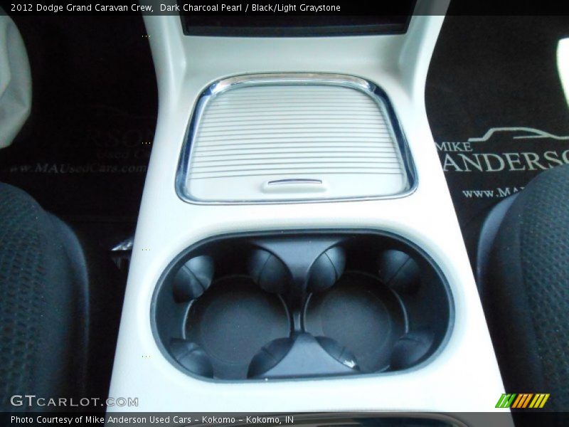 Dark Charcoal Pearl / Black/Light Graystone 2012 Dodge Grand Caravan Crew