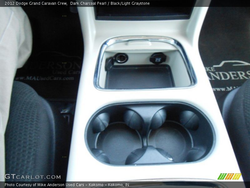 Dark Charcoal Pearl / Black/Light Graystone 2012 Dodge Grand Caravan Crew