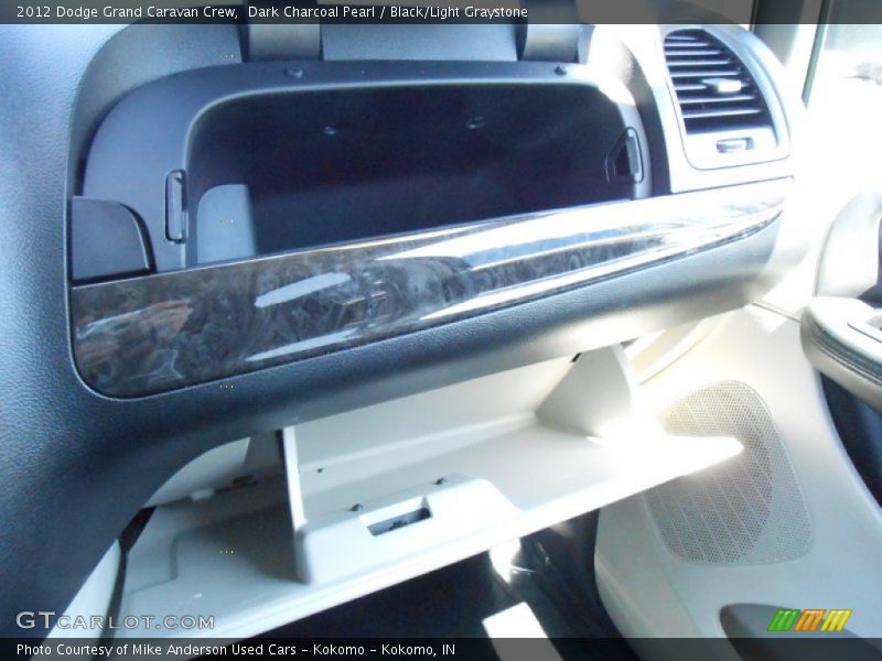 Dark Charcoal Pearl / Black/Light Graystone 2012 Dodge Grand Caravan Crew