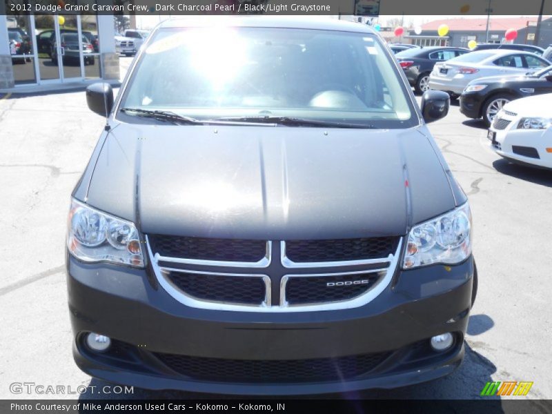 Dark Charcoal Pearl / Black/Light Graystone 2012 Dodge Grand Caravan Crew