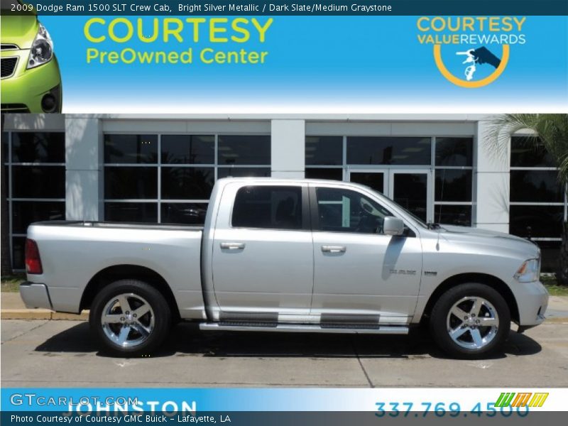 Bright Silver Metallic / Dark Slate/Medium Graystone 2009 Dodge Ram 1500 SLT Crew Cab