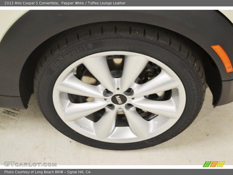 Pepper White / Toffee Lounge Leather 2013 Mini Cooper S Convertible