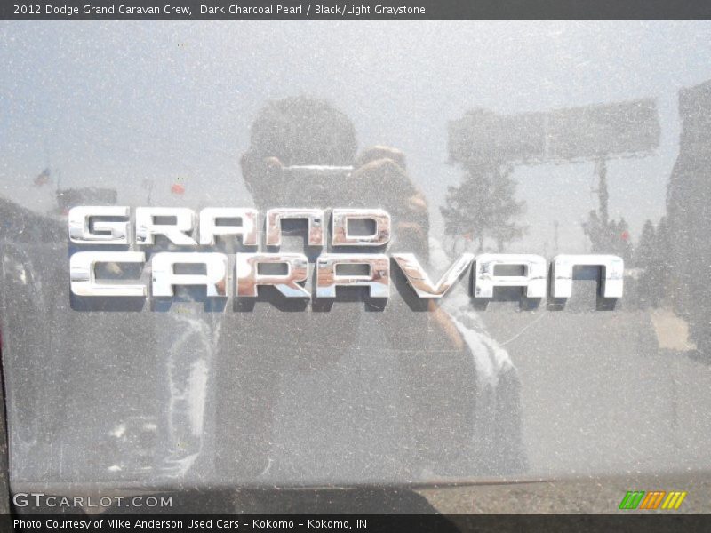 Dark Charcoal Pearl / Black/Light Graystone 2012 Dodge Grand Caravan Crew