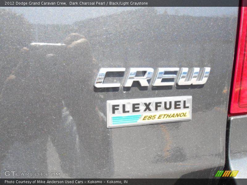 Dark Charcoal Pearl / Black/Light Graystone 2012 Dodge Grand Caravan Crew