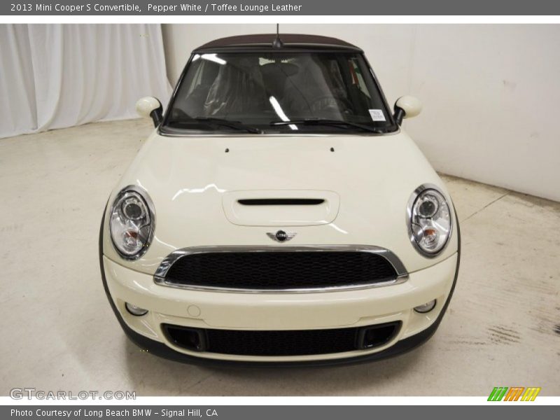 Pepper White / Toffee Lounge Leather 2013 Mini Cooper S Convertible