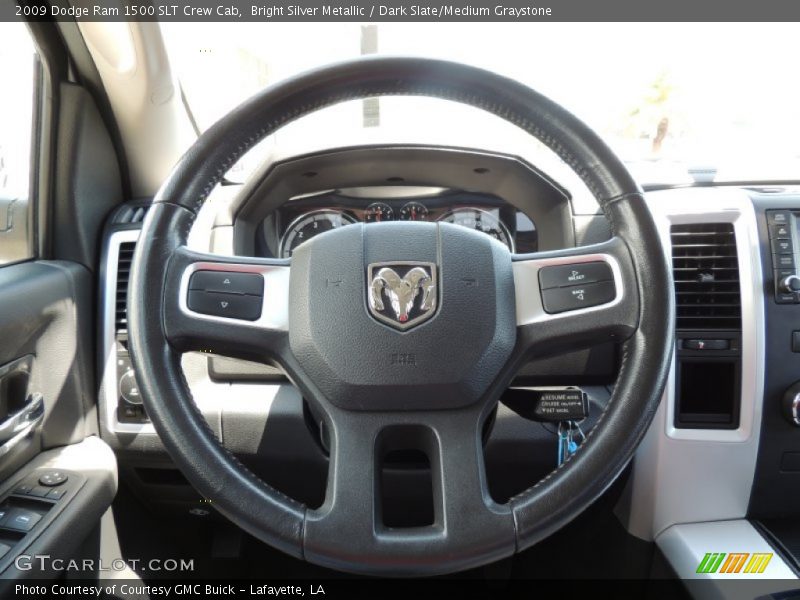 Bright Silver Metallic / Dark Slate/Medium Graystone 2009 Dodge Ram 1500 SLT Crew Cab