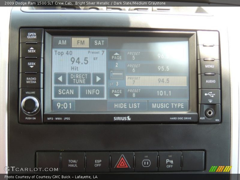 Bright Silver Metallic / Dark Slate/Medium Graystone 2009 Dodge Ram 1500 SLT Crew Cab