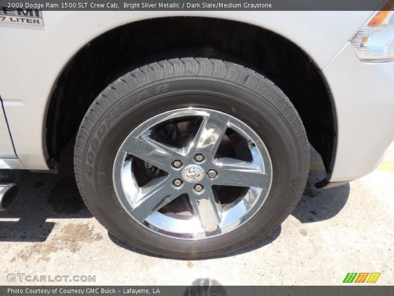 Bright Silver Metallic / Dark Slate/Medium Graystone 2009 Dodge Ram 1500 SLT Crew Cab