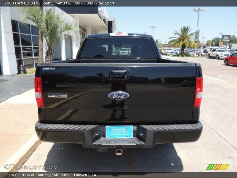 Black / Black/Red Sport 2008 Ford F150 FX2 Sport SuperCrew