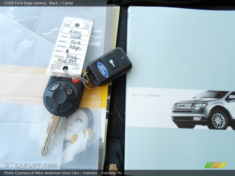 Black / Camel 2008 Ford Edge Limited