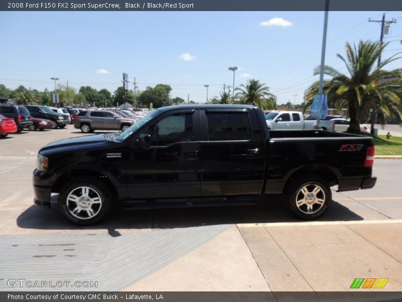 Black / Black/Red Sport 2008 Ford F150 FX2 Sport SuperCrew