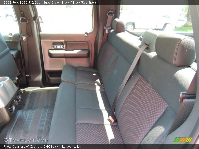 Black / Black/Red Sport 2008 Ford F150 FX2 Sport SuperCrew