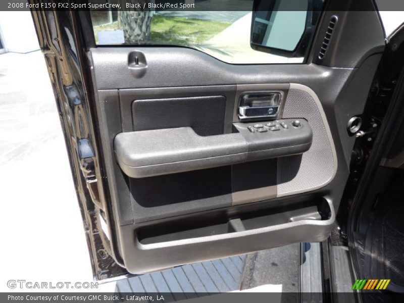 Black / Black/Red Sport 2008 Ford F150 FX2 Sport SuperCrew