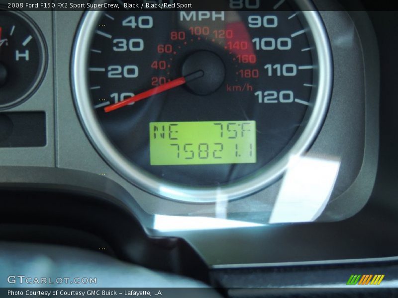 Black / Black/Red Sport 2008 Ford F150 FX2 Sport SuperCrew