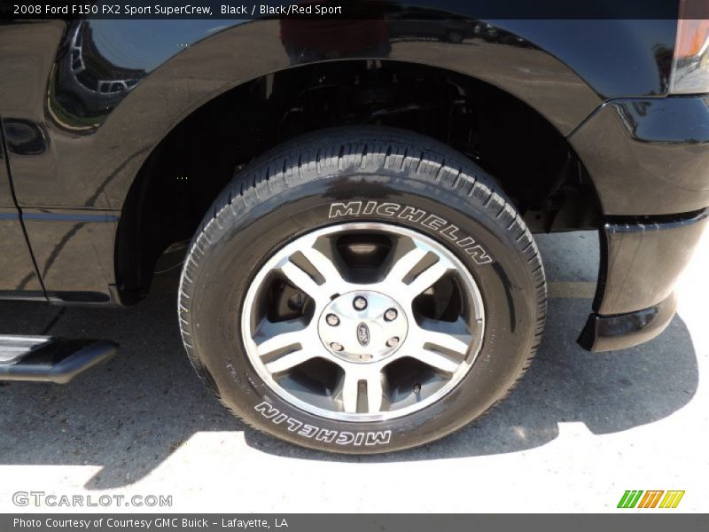 Black / Black/Red Sport 2008 Ford F150 FX2 Sport SuperCrew