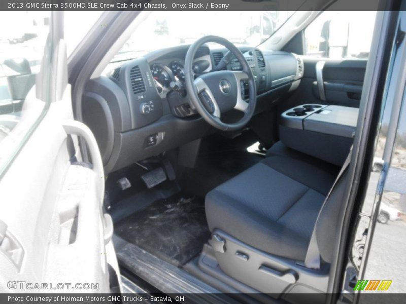 Onyx Black / Ebony 2013 GMC Sierra 3500HD SLE Crew Cab 4x4 Chassis
