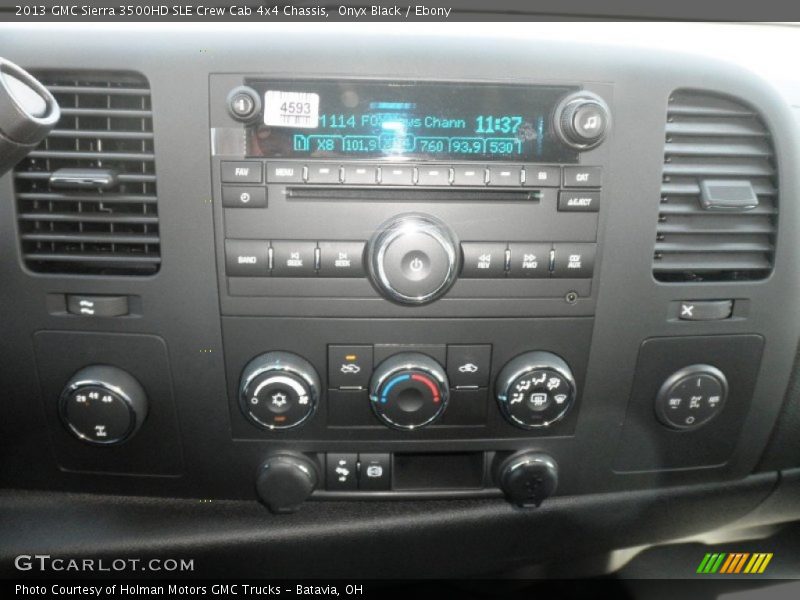 Onyx Black / Ebony 2013 GMC Sierra 3500HD SLE Crew Cab 4x4 Chassis