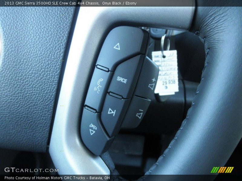 Onyx Black / Ebony 2013 GMC Sierra 3500HD SLE Crew Cab 4x4 Chassis