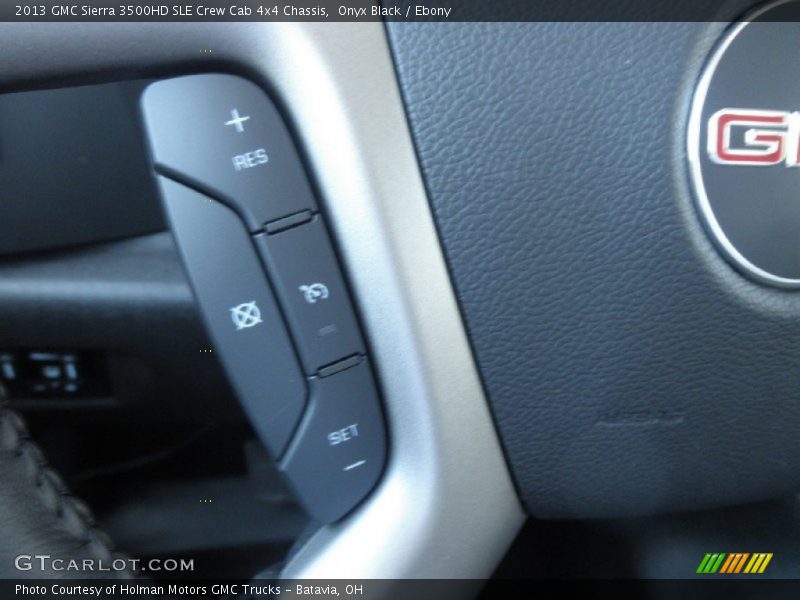 Onyx Black / Ebony 2013 GMC Sierra 3500HD SLE Crew Cab 4x4 Chassis