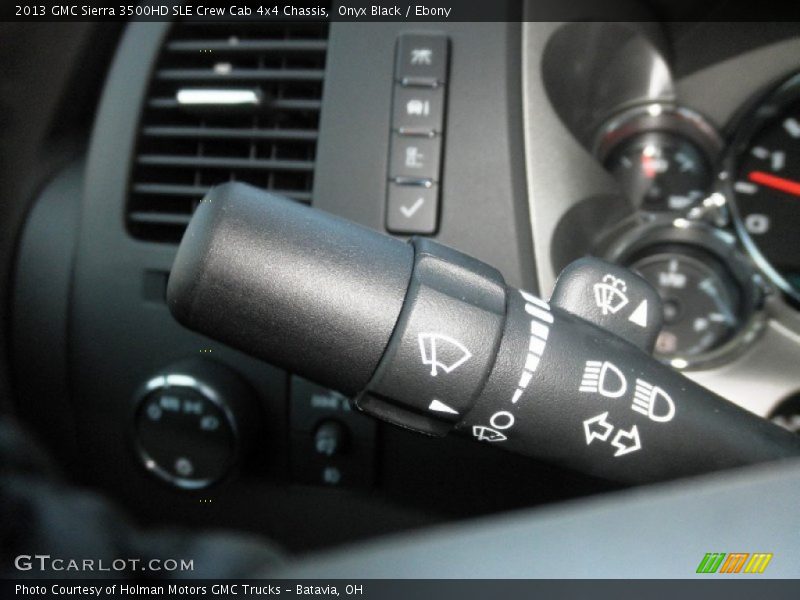 Onyx Black / Ebony 2013 GMC Sierra 3500HD SLE Crew Cab 4x4 Chassis