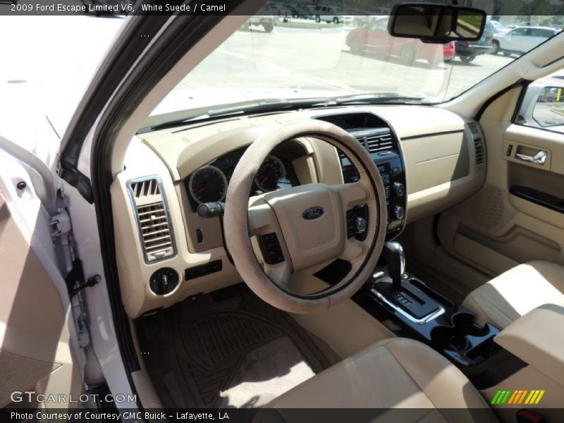White Suede / Camel 2009 Ford Escape Limited V6