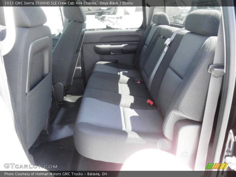 Onyx Black / Ebony 2013 GMC Sierra 3500HD SLE Crew Cab 4x4 Chassis