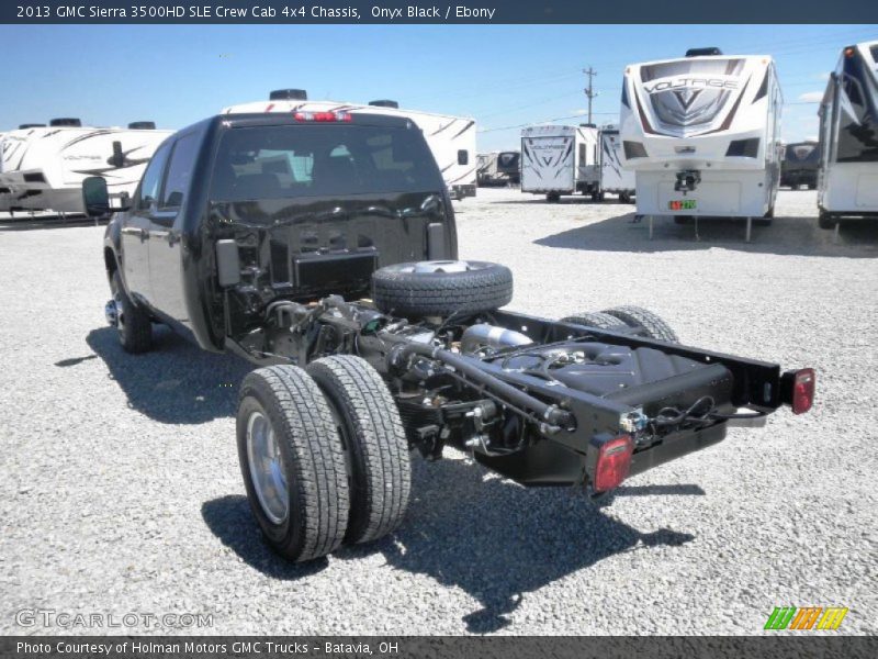 Onyx Black / Ebony 2013 GMC Sierra 3500HD SLE Crew Cab 4x4 Chassis