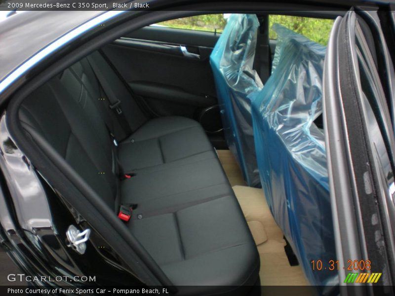 Black / Black 2009 Mercedes-Benz C 350 Sport