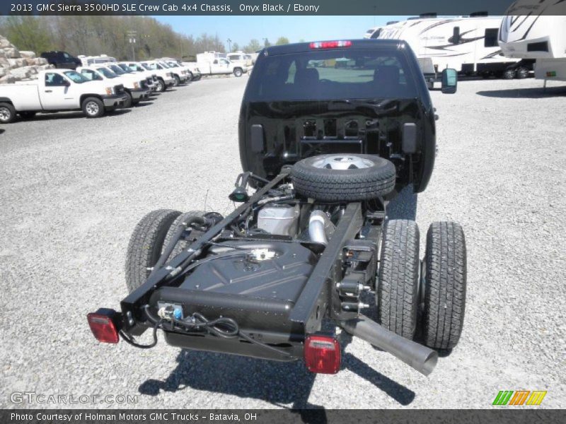 Onyx Black / Ebony 2013 GMC Sierra 3500HD SLE Crew Cab 4x4 Chassis