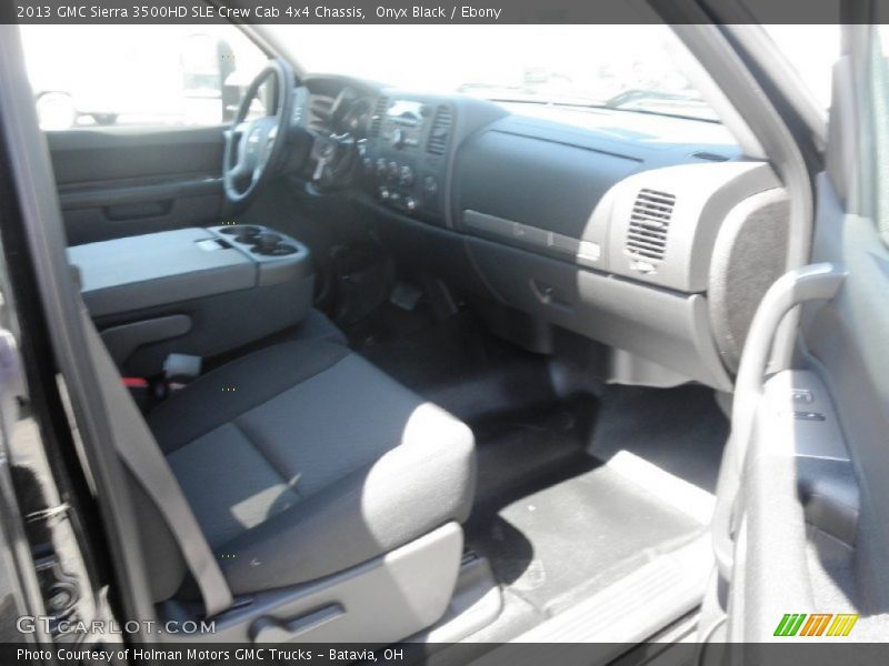 Onyx Black / Ebony 2013 GMC Sierra 3500HD SLE Crew Cab 4x4 Chassis