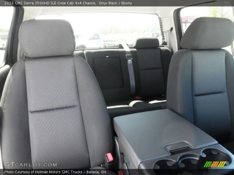 Onyx Black / Ebony 2013 GMC Sierra 3500HD SLE Crew Cab 4x4 Chassis
