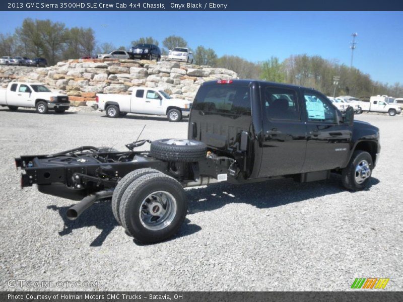 Onyx Black / Ebony 2013 GMC Sierra 3500HD SLE Crew Cab 4x4 Chassis
