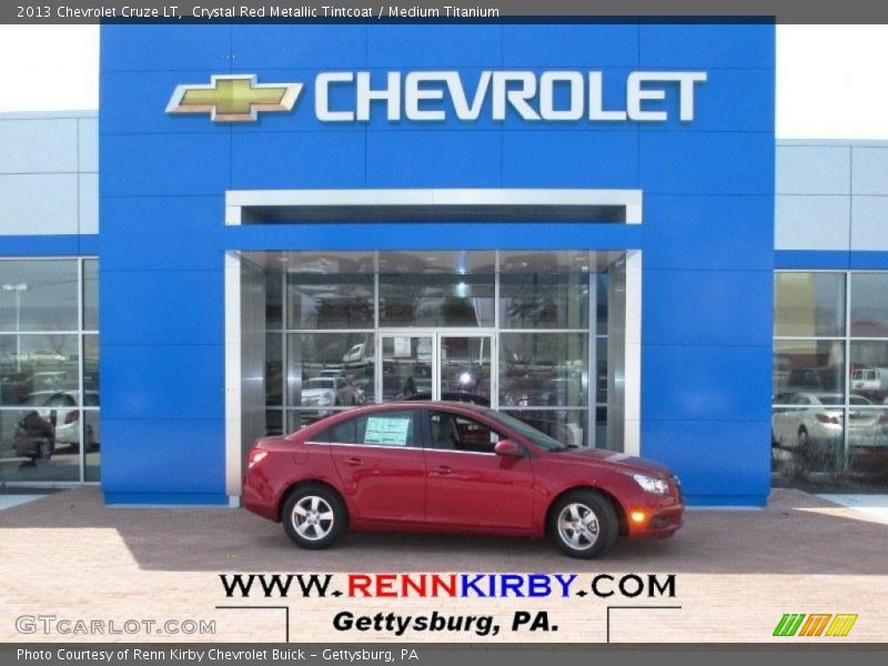 Crystal Red Metallic Tintcoat / Medium Titanium 2013 Chevrolet Cruze LT