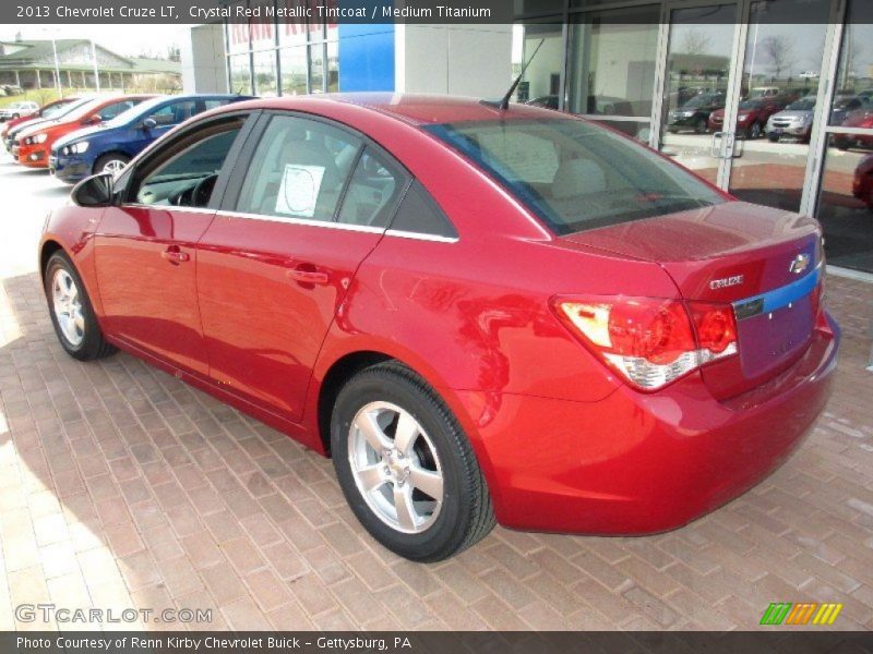 Crystal Red Metallic Tintcoat / Medium Titanium 2013 Chevrolet Cruze LT