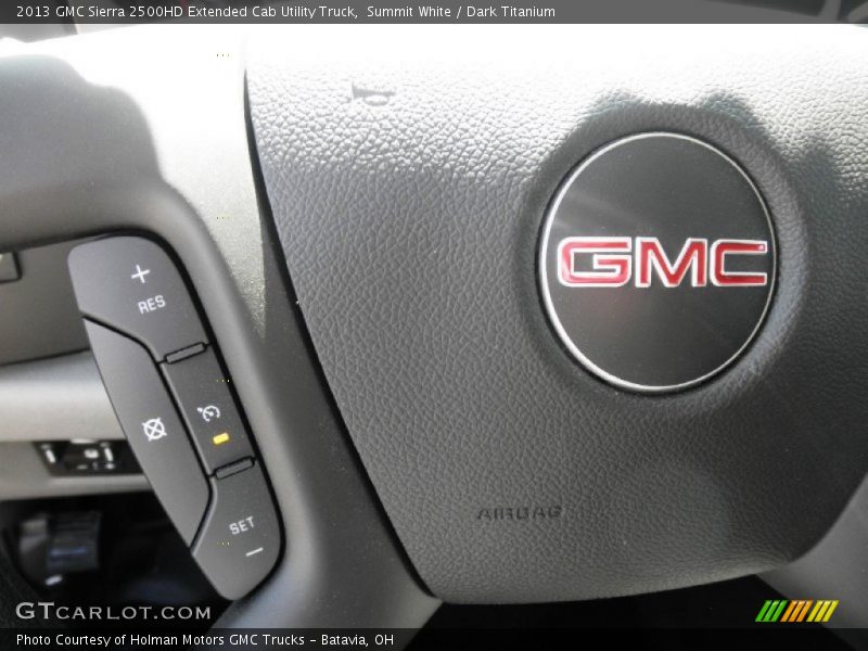 Summit White / Dark Titanium 2013 GMC Sierra 2500HD Extended Cab Utility Truck