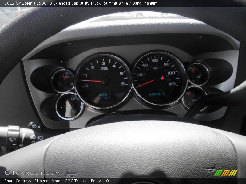 Summit White / Dark Titanium 2013 GMC Sierra 2500HD Extended Cab Utility Truck