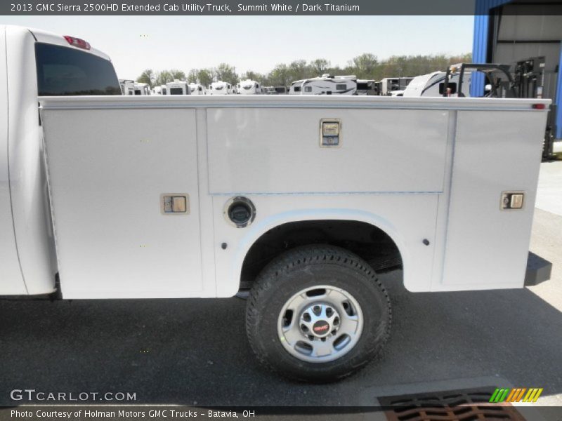 Summit White / Dark Titanium 2013 GMC Sierra 2500HD Extended Cab Utility Truck