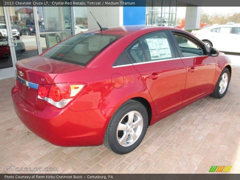 Crystal Red Metallic Tintcoat / Medium Titanium 2013 Chevrolet Cruze LT