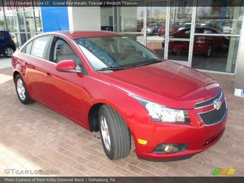 Crystal Red Metallic Tintcoat / Medium Titanium 2013 Chevrolet Cruze LT