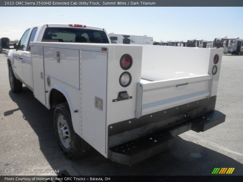 Summit White / Dark Titanium 2013 GMC Sierra 2500HD Extended Cab Utility Truck