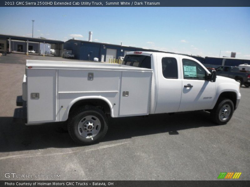Summit White / Dark Titanium 2013 GMC Sierra 2500HD Extended Cab Utility Truck