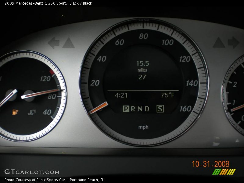 Black / Black 2009 Mercedes-Benz C 350 Sport