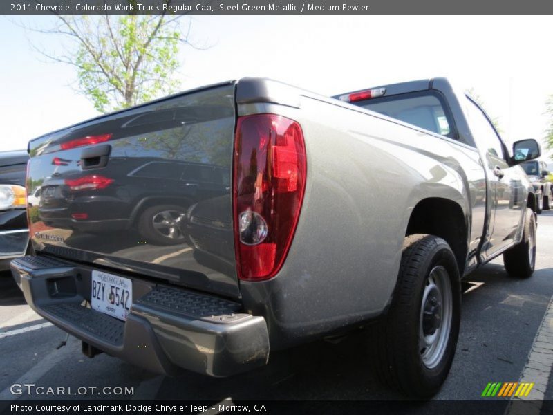 Steel Green Metallic / Medium Pewter 2011 Chevrolet Colorado Work Truck Regular Cab