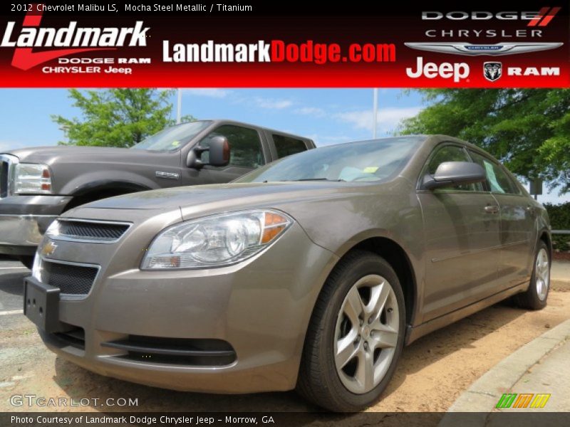 Mocha Steel Metallic / Titanium 2012 Chevrolet Malibu LS
