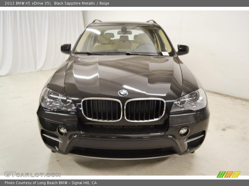 Black Sapphire Metallic / Beige 2013 BMW X5 xDrive 35i