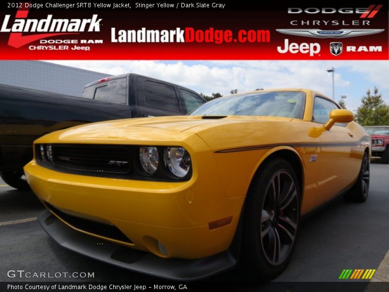 Stinger Yellow / Dark Slate Gray 2012 Dodge Challenger SRT8 Yellow Jacket