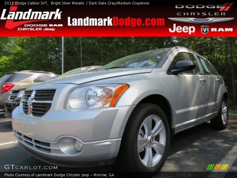 Bright Silver Metallic / Dark Slate Gray/Medium Graystone 2012 Dodge Caliber SXT